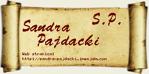 Sandra Pajdački vizit kartica